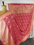 Pink colour dancing dolls bandhani dupatta