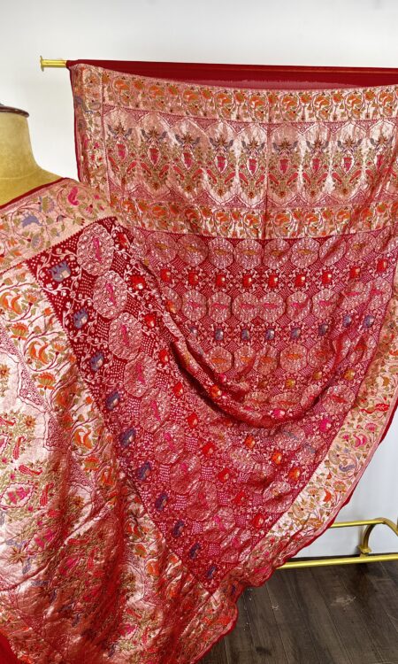 Maroon colour bandhani dupatta
