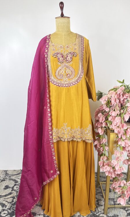 Yellow colour sharara