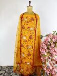 Yellow  colour unstitched suit
