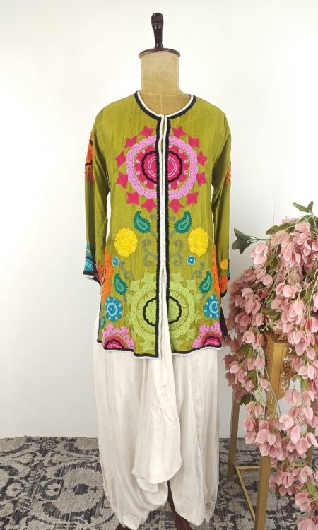 Short top with haram pants