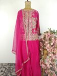 Hot pink indo western