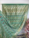 Green colour bandhani dupatta