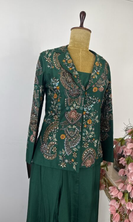 Flare pant with jacket