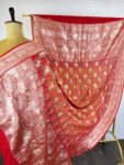 Red to orange (pilia) Gajraj bandhani dupatta