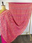 Pink colour bandhani dupatta