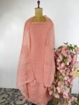 Pink colour unstitched suit