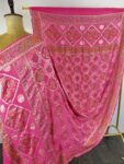 Pink colour bandhani dupatta