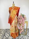 Kanchi saree with red border