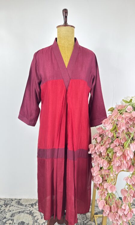 Maroon colour Aline suit