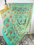 Green colour bandhani dupatta
