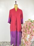 Red and purple 2D kurta
