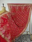 Red colour bandhani dupatta