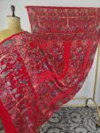 Red colour Radha krishna bandhani dupatta