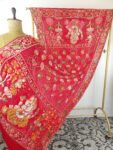 Red colour ganeshji bandhani dupatta
