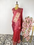 Red colour Kanchi saree