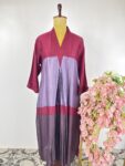 Wine colour 3D kurta