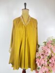 Mustard colour bias kurta