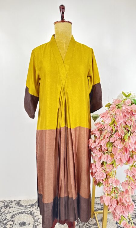 Olive green colour Aline suit