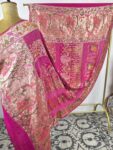 Rani pink colour Radha Krishna bandhani dupatta