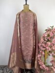 Banarasi silk unstitched suit