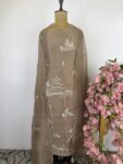 Dark beige unstitched suit