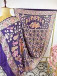 Violet colour ladoo Gopal bandhani dupatta