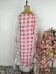 Organza unstitched suit