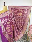 Purple colour ladoo Gopal bandhani dupatta