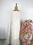 Off white colour Chanderi unstitched suit