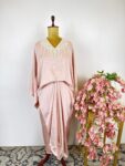 Powder pink colour kaftan