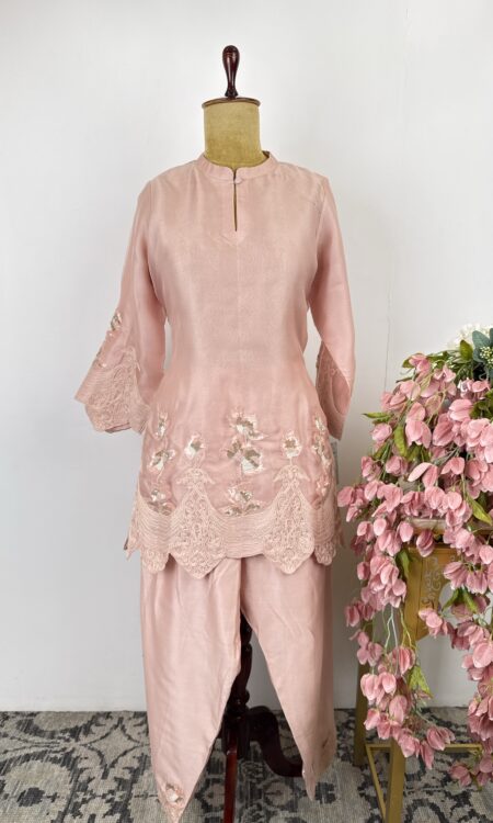 Powder pink colour cord set