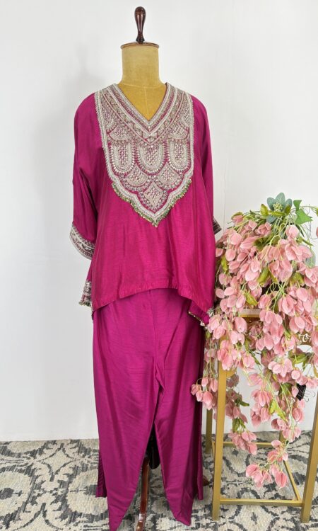 Pink colour short kurthi