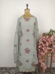 Ice blue unstitched suit