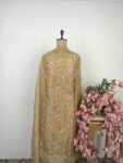 Yellow unstitched suit