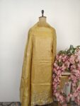 Yellow unstitched suit