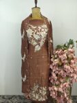 Brown unstitched suit