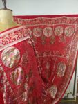 Red georgette bandhani dupatta