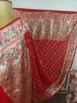 Red georgette bandhani dupatta