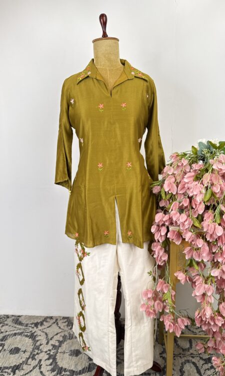 Mehendi green colour cord set