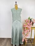 Sea green colour cord set