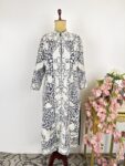 Navy blue colour Parsi gara jacket