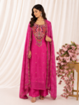 Organza unstitched suit