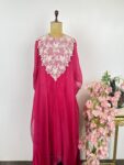 Hot Pink kaftan with haram pants