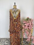 Multi colour suit with sharara