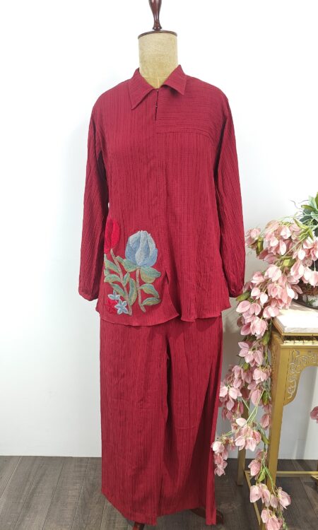 Maroon co-ord set