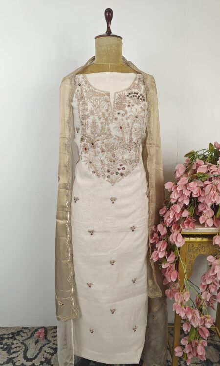 Chanderi Unstitched suit