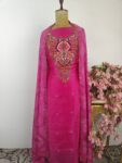 Organza unstitched suit