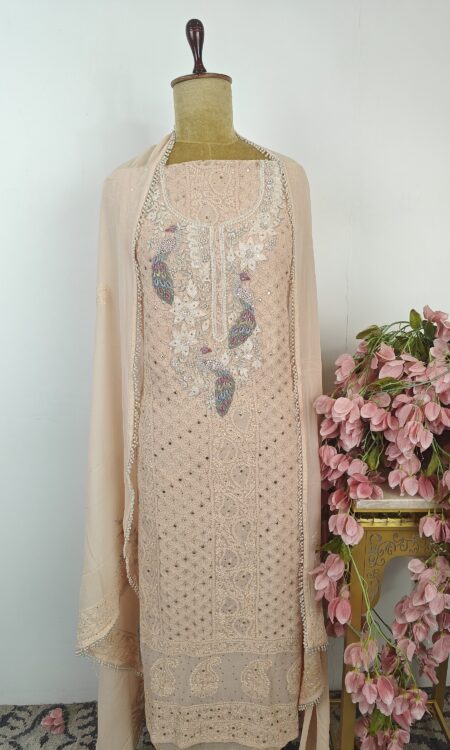 Georgette unstitched suit
