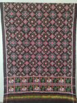Black colour double Ikkat dupatta